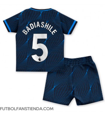 Chelsea Benoit Badiashile #5 Segunda Equipación Niños 2023-24 Manga Corta (+ Pantalones cortos)